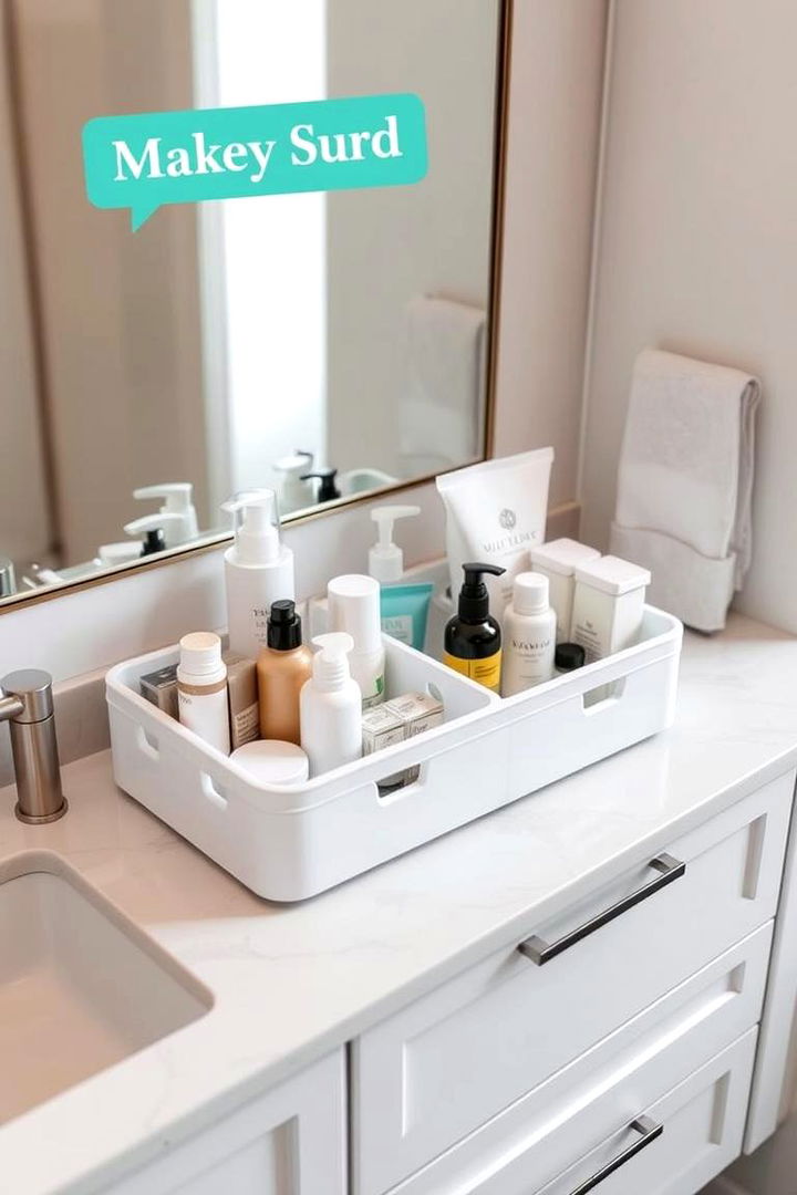 Modular Countertop Storage Caddies - 22 vanity organization ideas