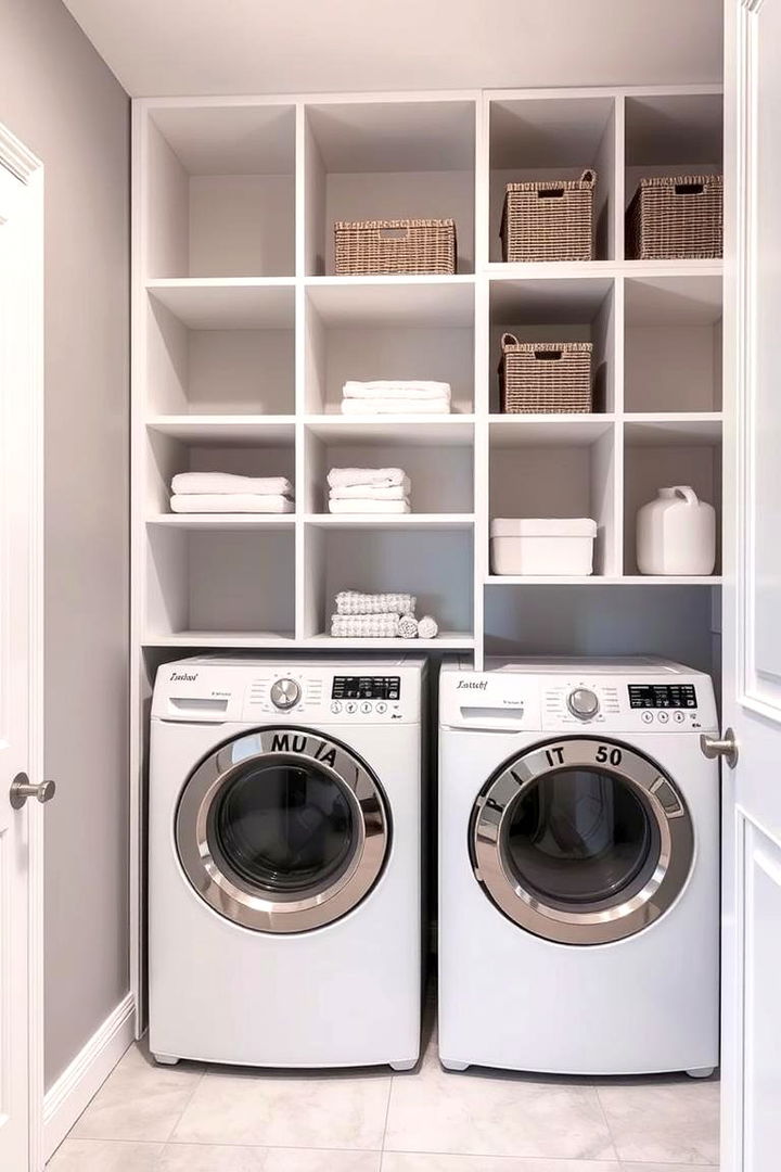 Modular Cube Shelving Units - 22 Laundry Room Shelving Ideas