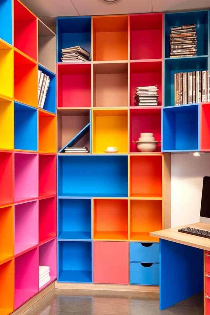 Modular Cube Shelving - 22 Office Shelving Ideas