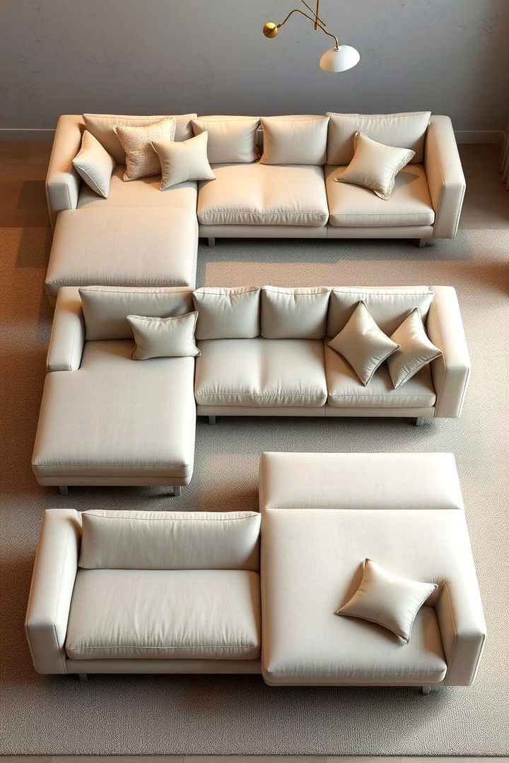 Modular Custom Configurations - 22 Living Room Couch Ideas