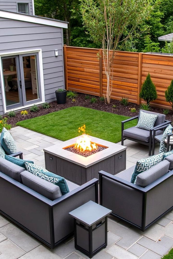 Modular Fire Pit Area - 22 Modern Backyard Ideas