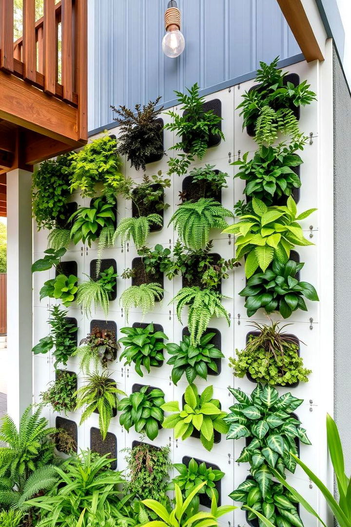Modular Green Wall - 22 Under Deck Landscaping Ideas