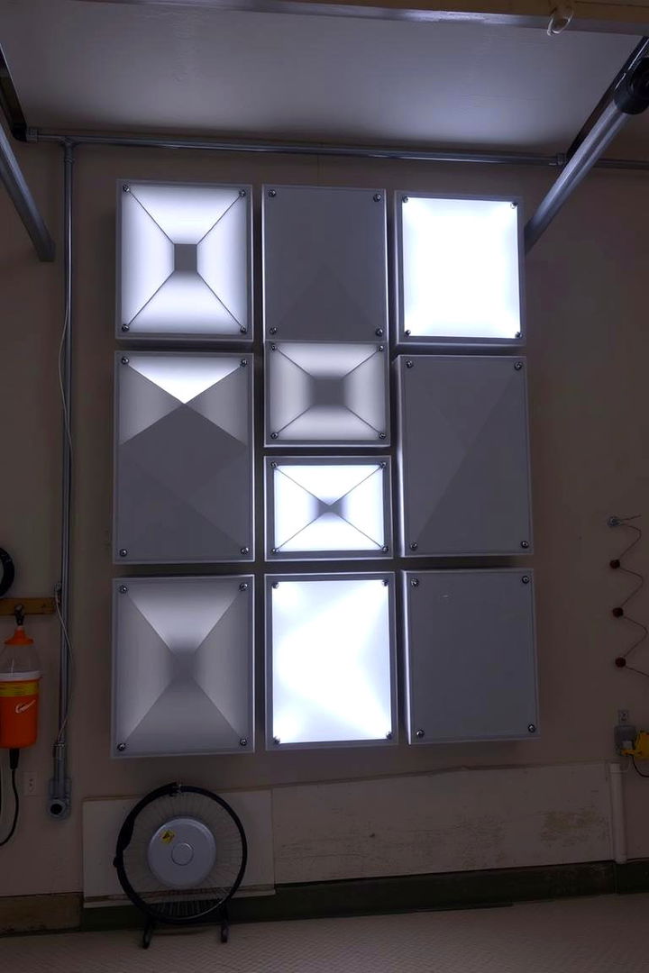 Modular Lighting Designs - 22 Exterior Garage Lighting Ideas