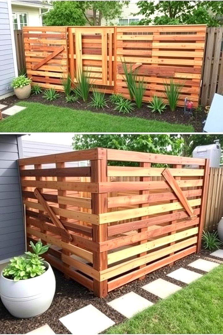 Modular Reconfigurable Pallet Fence - 22 Pallet Fence Ideas