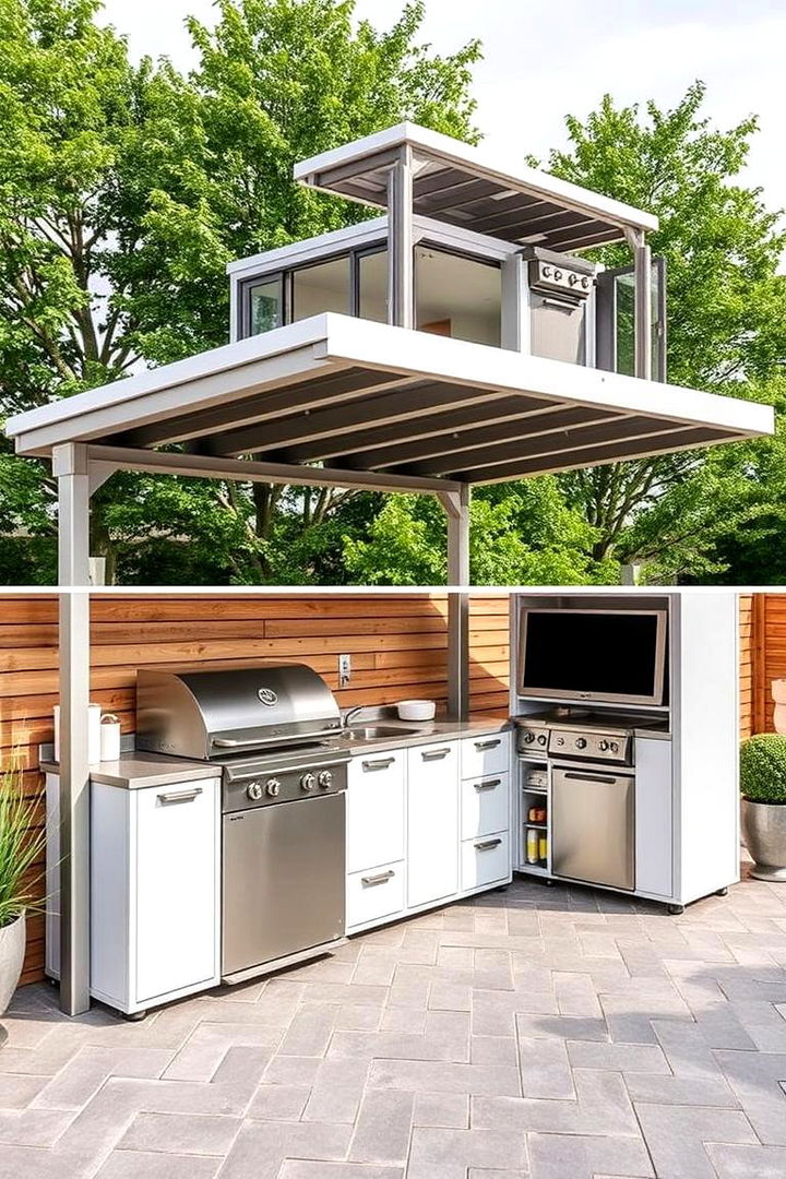 Modular Roof Structures - 22 Outdoor Kitchen Roof Ideas