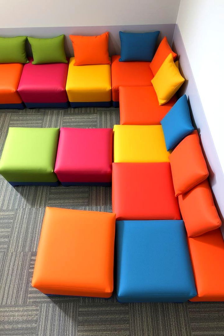 Modular Seating and Play Cushions - 22 playroom ideas