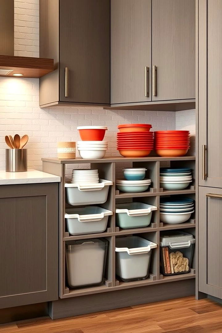 Modular Storage Bins - 22 Tupperware Organization Ideas