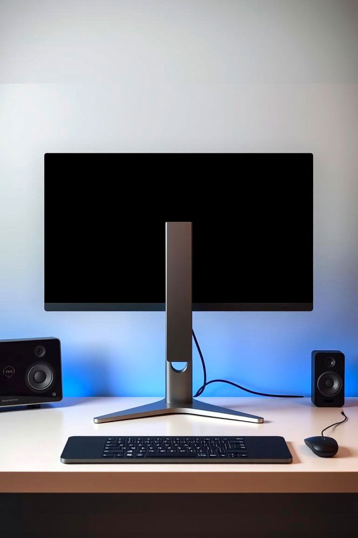 Monitor Stand Use - 22 Desk Organization Ideas