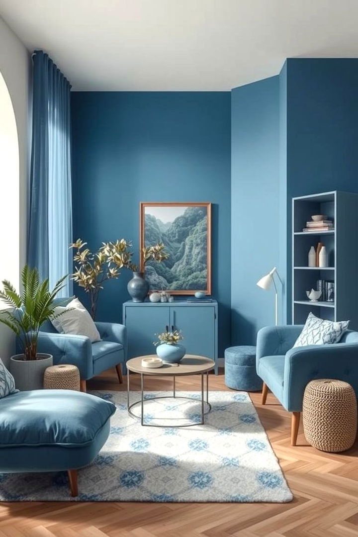 Monochromatic Blue Magic - 22 Blue Room Ideas