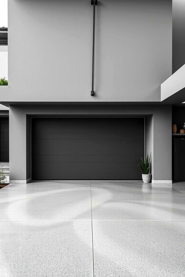 Monochromatic Elegance - 22 Garage Wall Paint Ideas