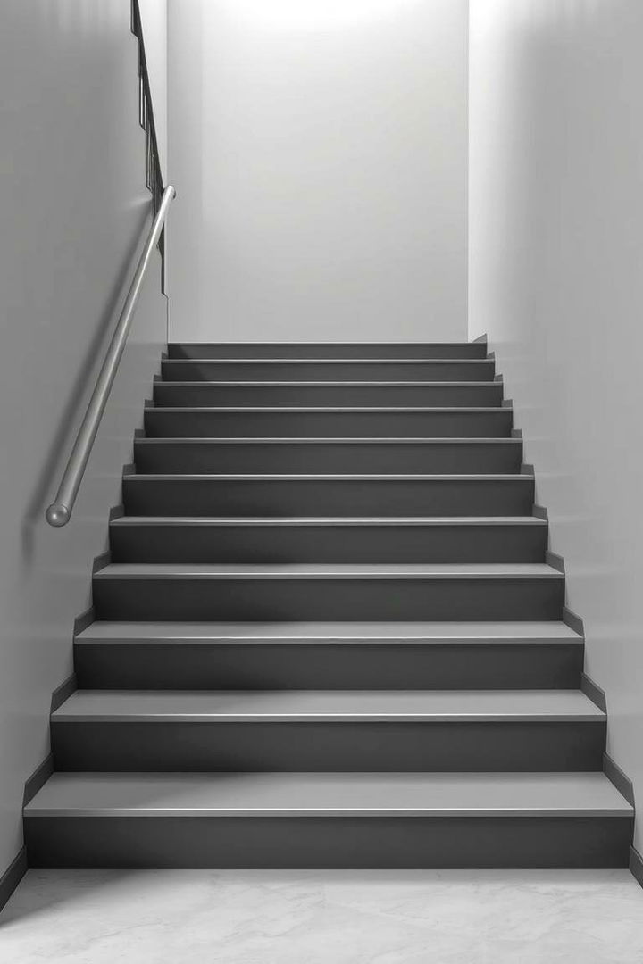 Monochromatic Elegance - 22 Painted Stair Ideas