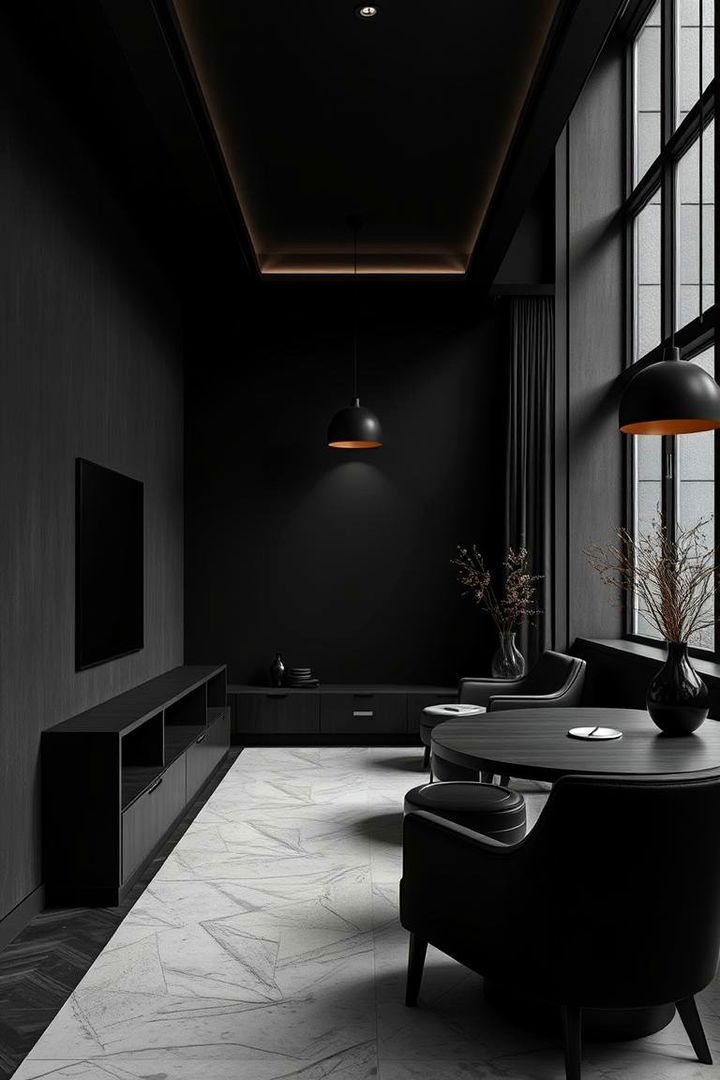 Monochromatic Masterpiece - 22 Black Room Ideas