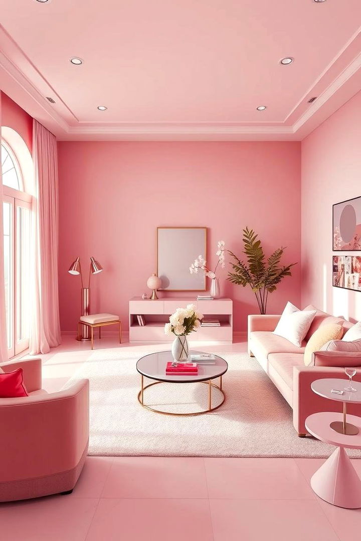 Monochromatic Mist - 22 Pink Dorm Room Ideas