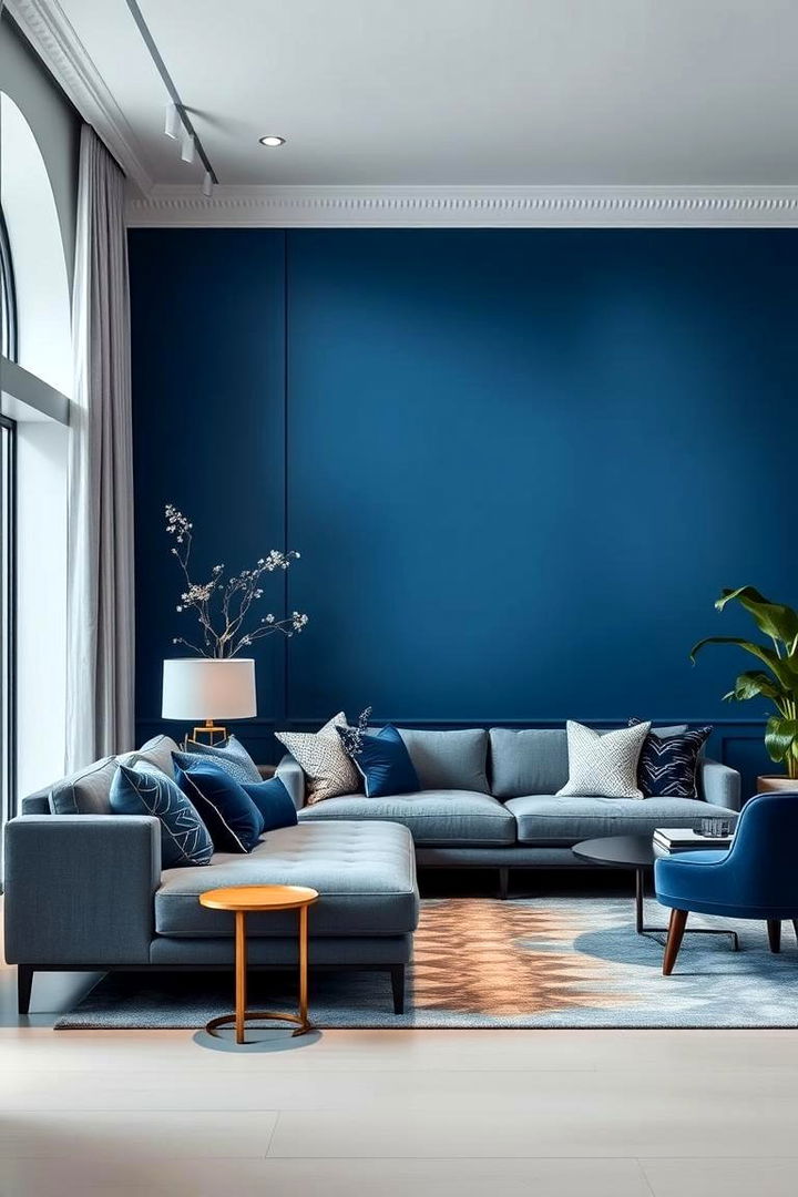 Monochrome Blue Mood - 22 Blue Accent Wall Ideas