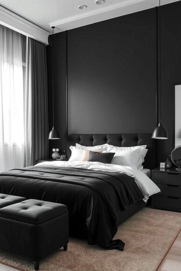 Monochrome Decor - 22 Minimalist Bedroom Ideas