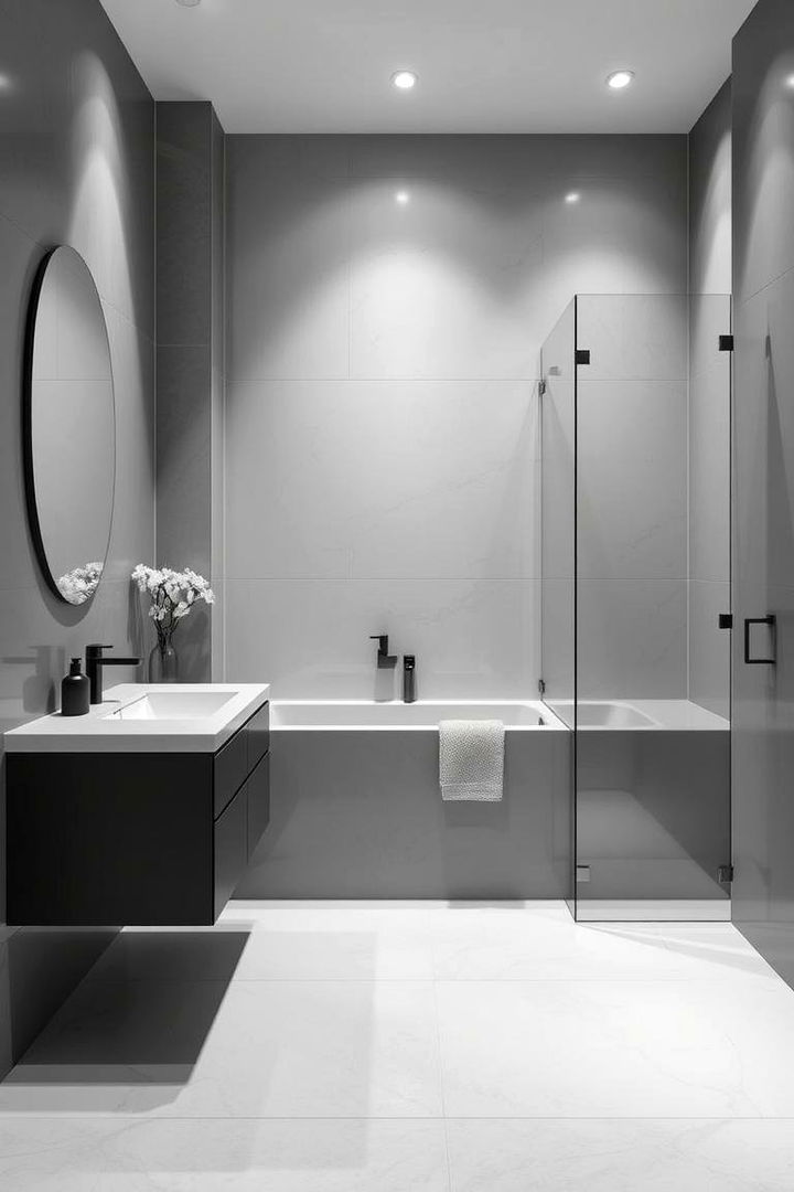 Monochrome Elegance - 22 Neutral Bathroom Ideas