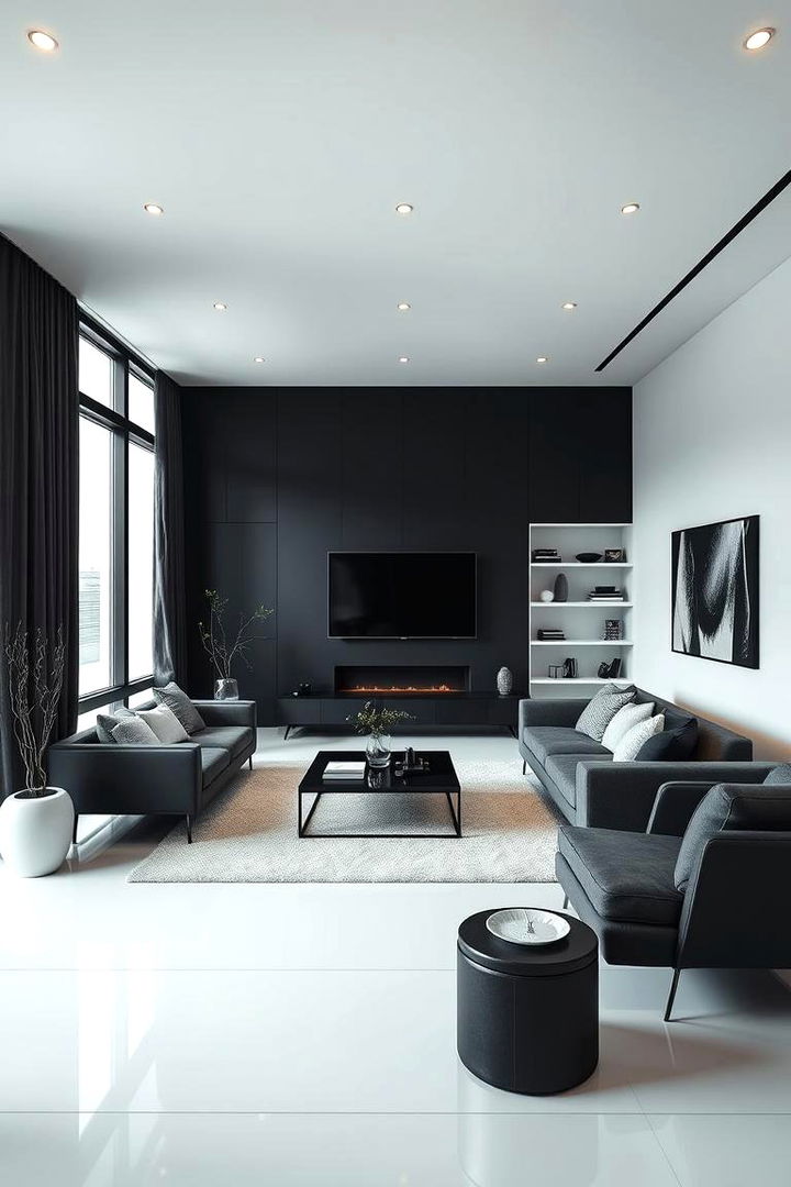 Monochrome Elegance - 22 Simple Living Room Ideas