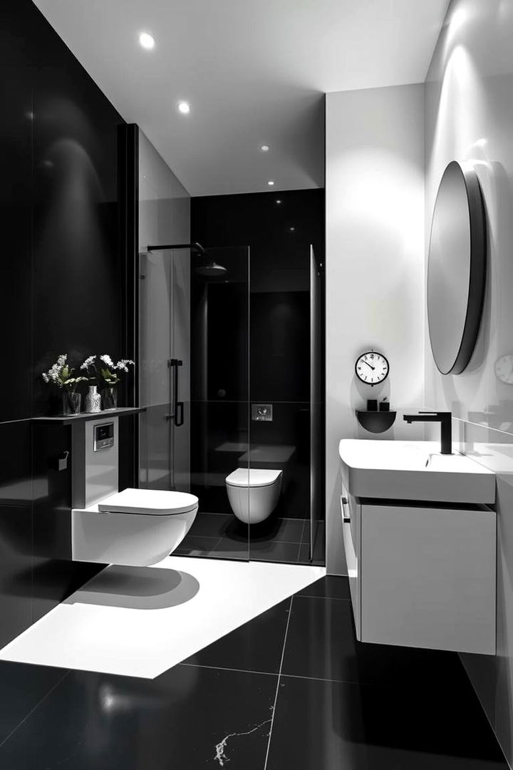 Monochrome Ensuite Ideas - 22 Ensuite Bathroom Ideas