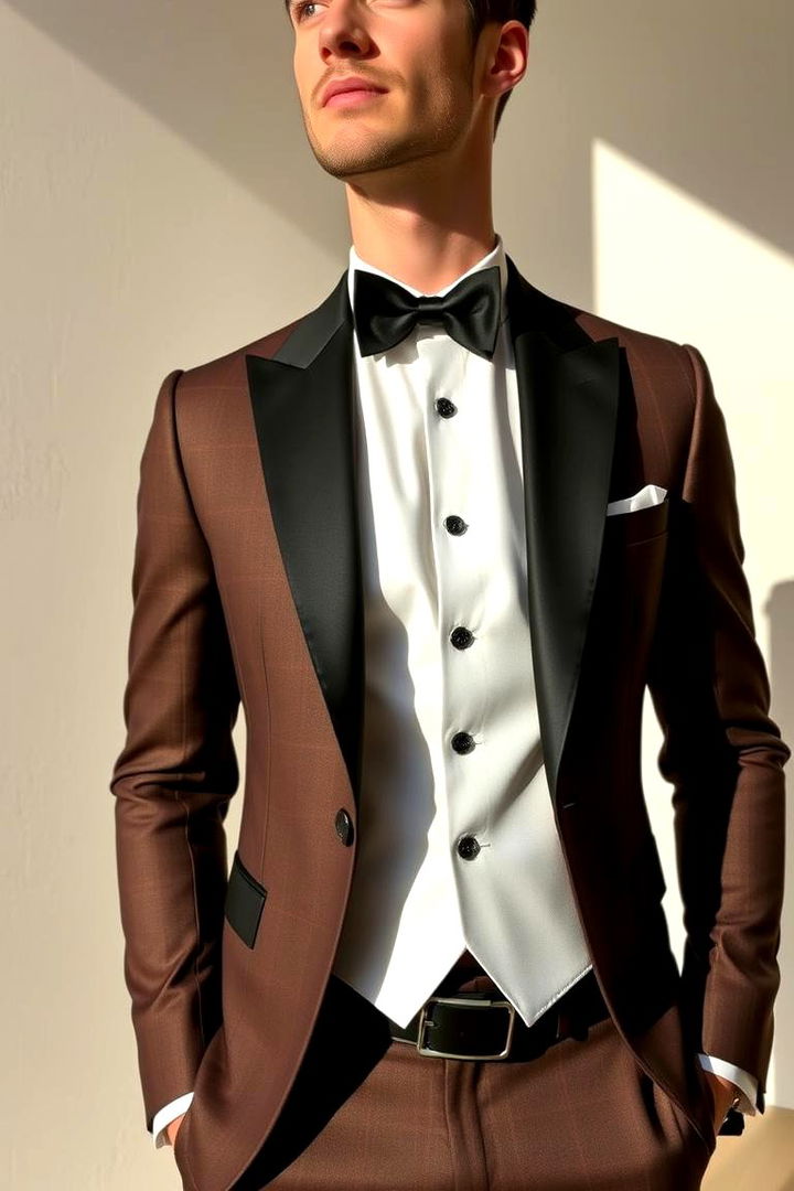 Monochrome Groom Suit Ensembles - 22 Black and White Wedding Ideas