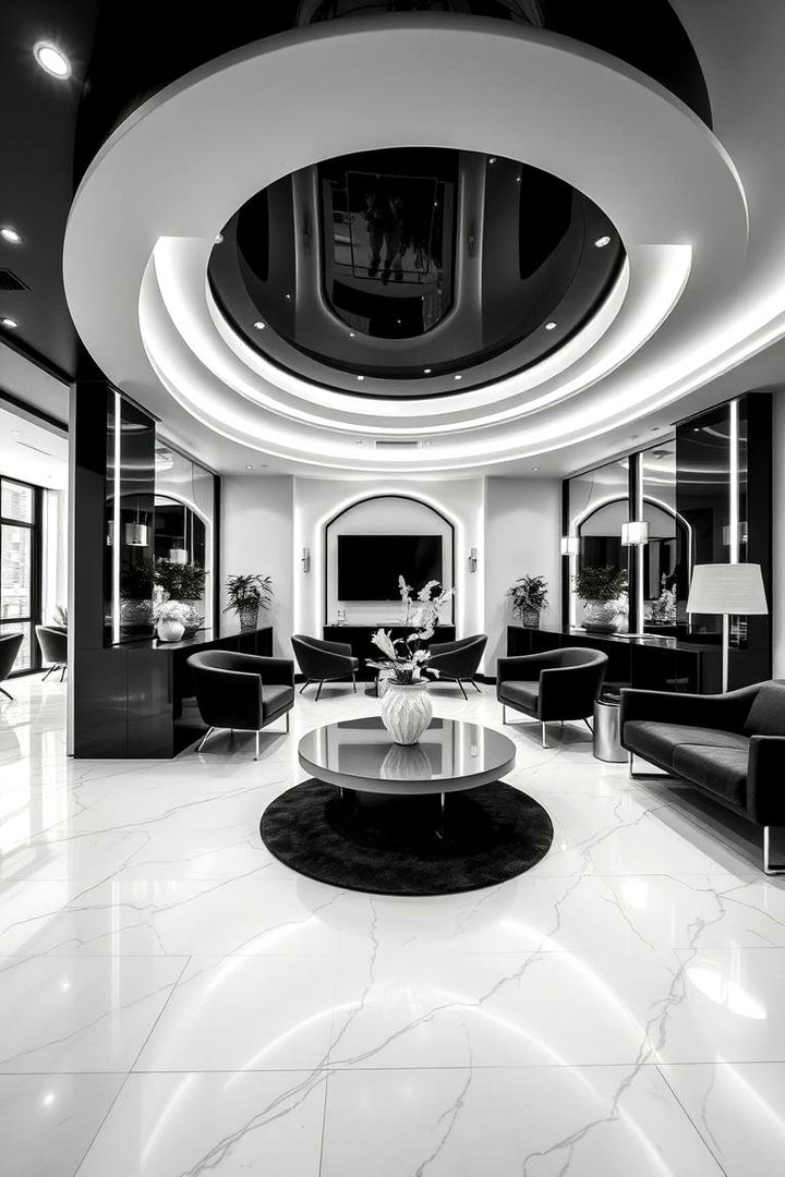 Monochrome Magic - 22 Salon Interior Design Ideas