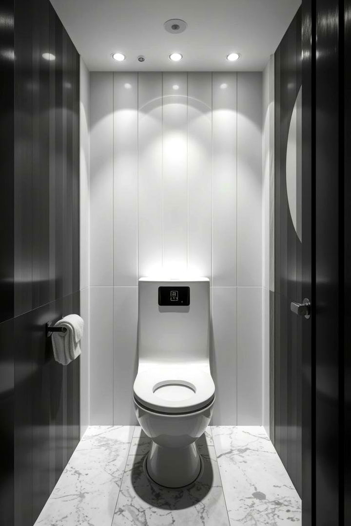 Monochrome Magic - 22 Downstairs Toilet Ideas