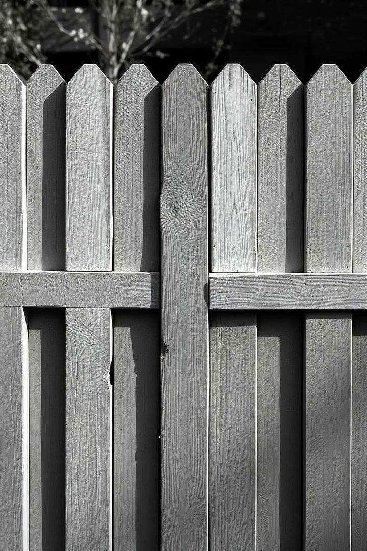 Monochrome Magic - 22 Fence Painting Ideas