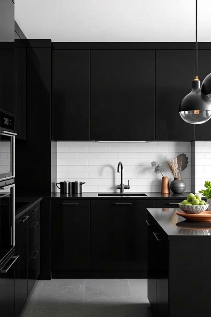 Monochrome Magic - 22 Kitchens With Black Cabinets