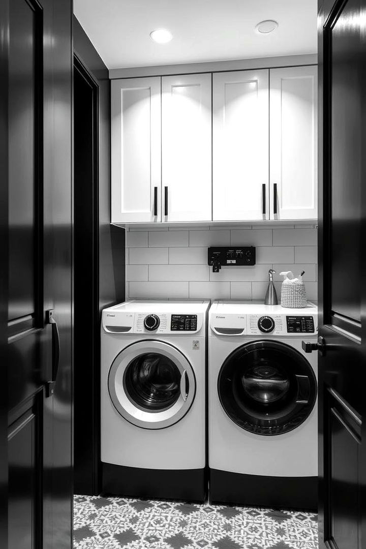 Monochrome Magic - 22 Laundry Room Paint Ideas