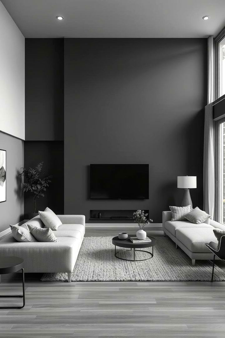 Monochrome Magic All Grey Elegance - 22 Grey Living Room Ideas