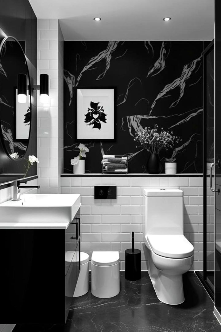 Monochrome Magic - 22 Bathroom Decor Ideas