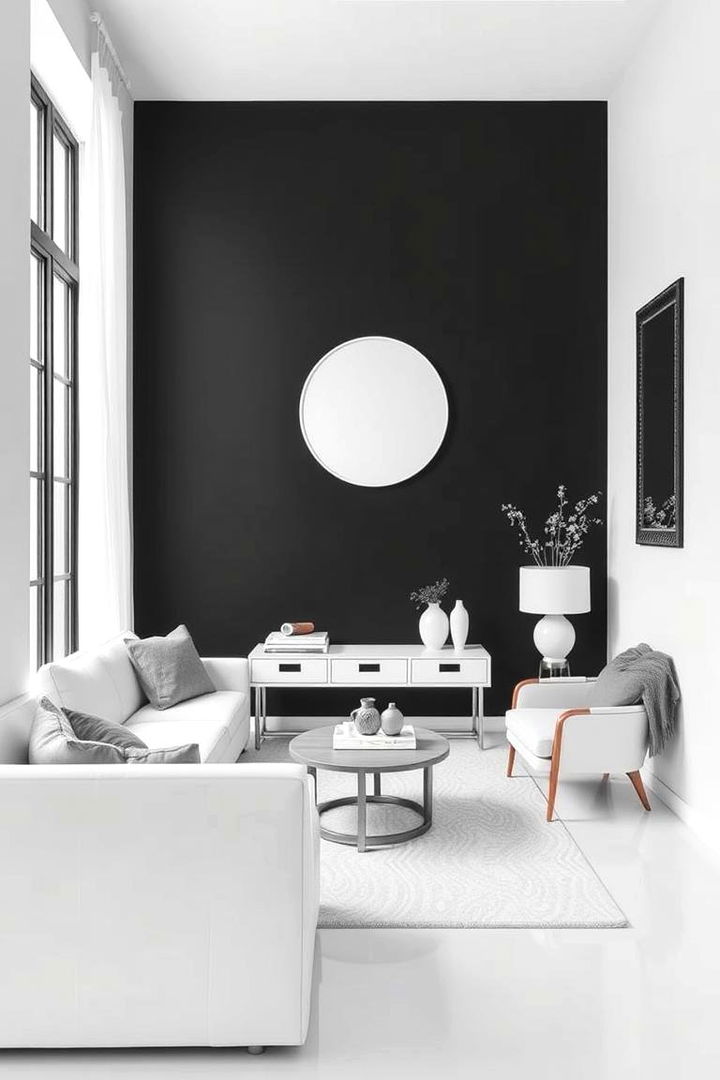 Monochrome Minimalism - 22 Black Accent Wall Bedroom Ideas