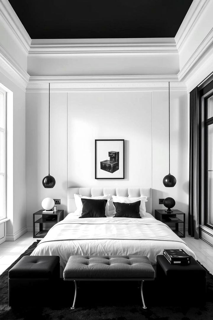 Monochrome Paris Statements - 22 Paris-themed Bedroom Ideas