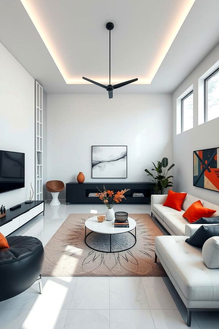 Monochrome with Vibrant Pops - 22 Colorful Room Ideas