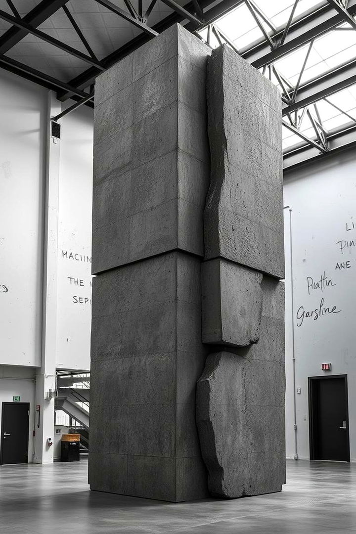 Monolithic Art Installations - 22 Brutalist Interior Design Ideas