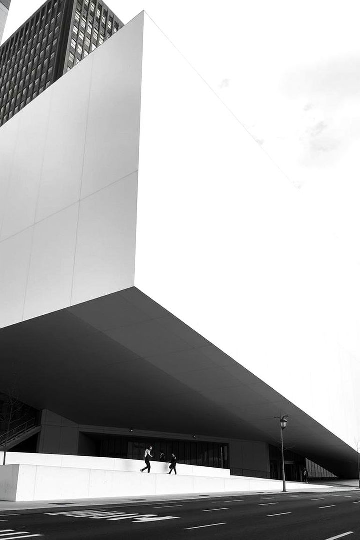 Monolithic White Structures - 22 White Home Exterior Ideas