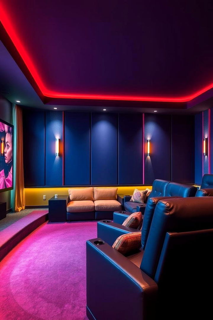 Mood Enhancing Color Schemes - 22 Media Room Ideas