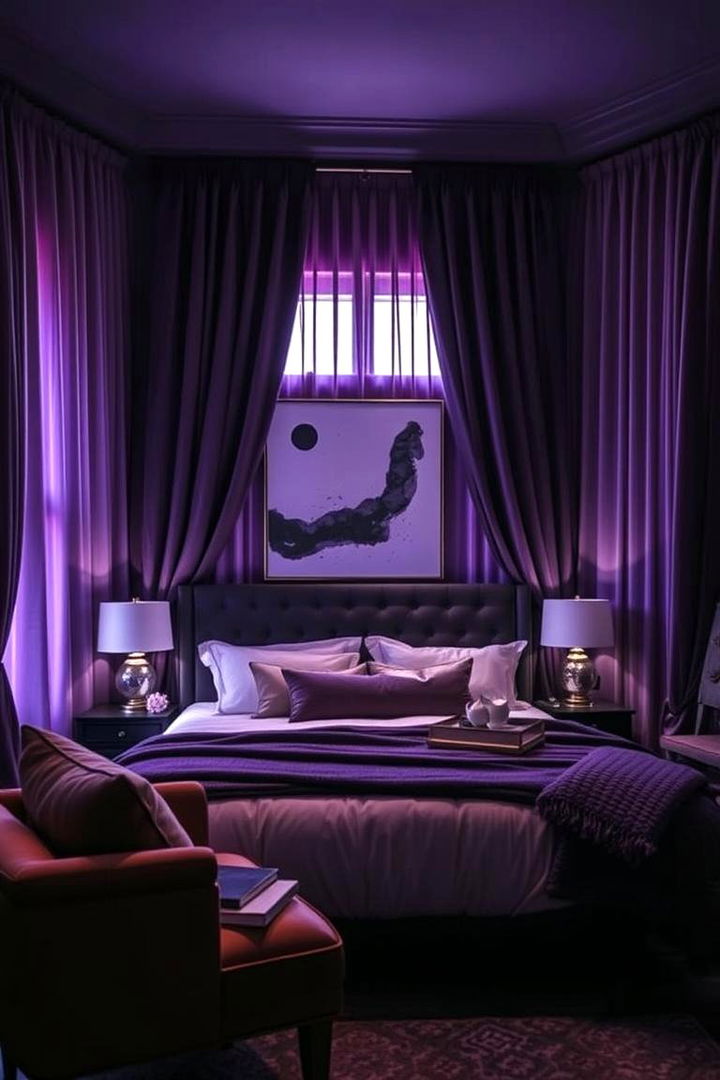 Moody Amethyst Ambiance - 22 Purple Bedroom Ideas