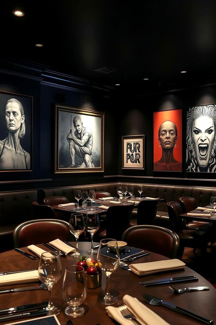 Moody Artwork and Graphics - 22 Moody Dining Room Ideas