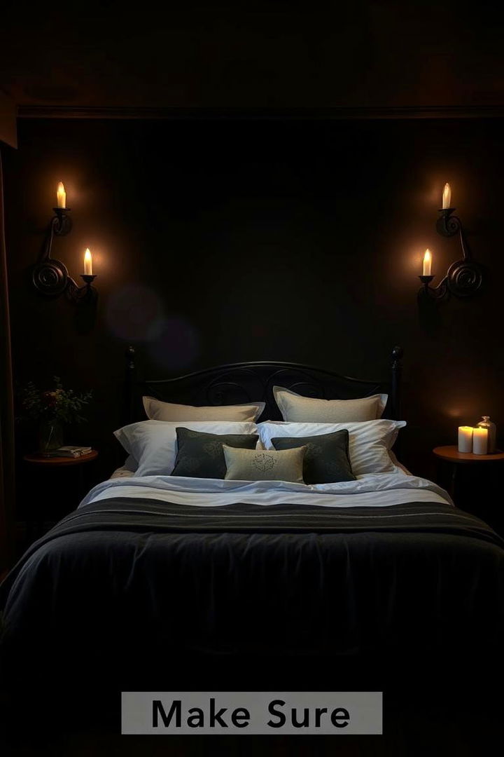 Moody Candlelight Retreat - 22 dark academia bedroom ideas