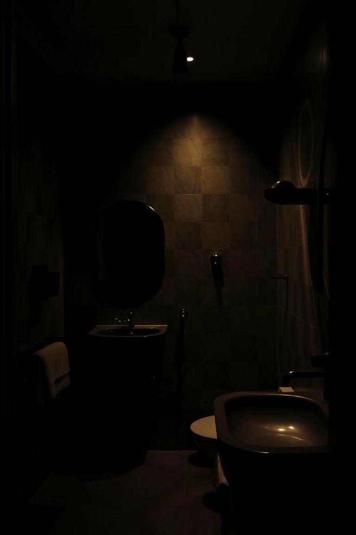 Moody Lighting and Ambiance - 22 Black and Grey Bathroom Ideas