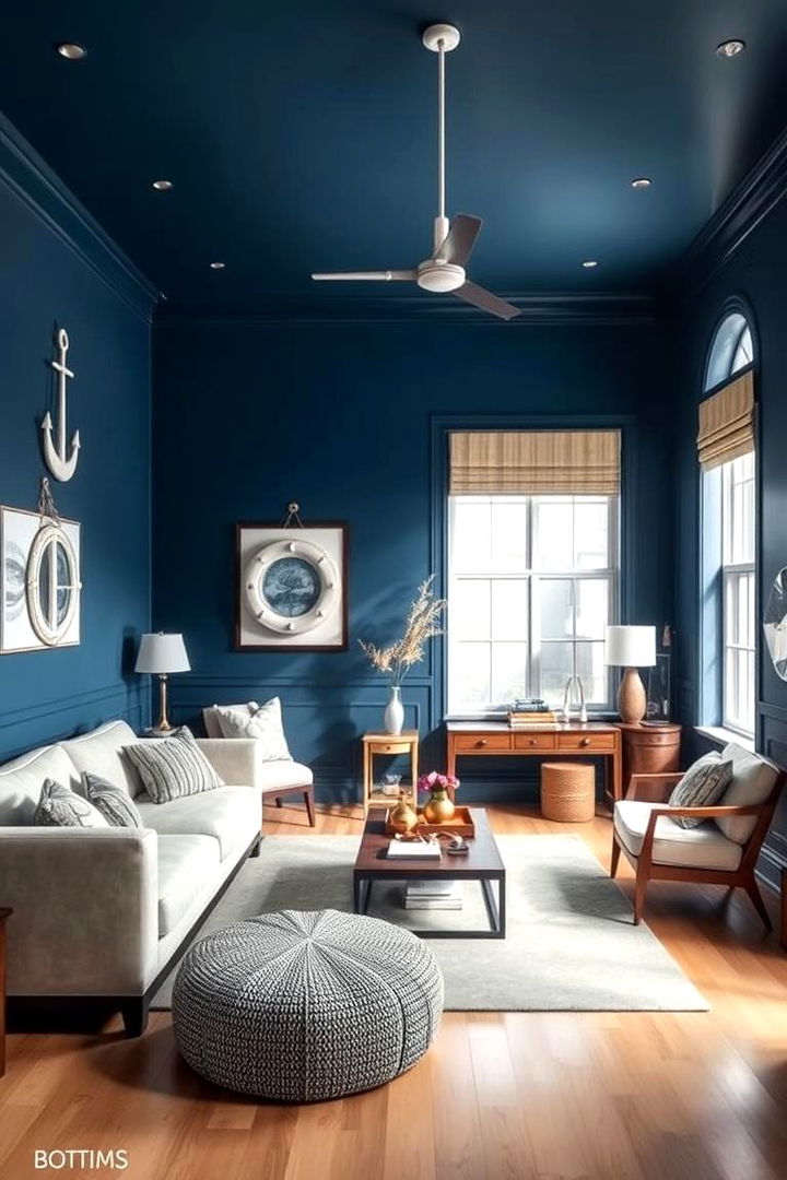 Moody Marine Modern - 22 Moody Blue Bedroom Ideas