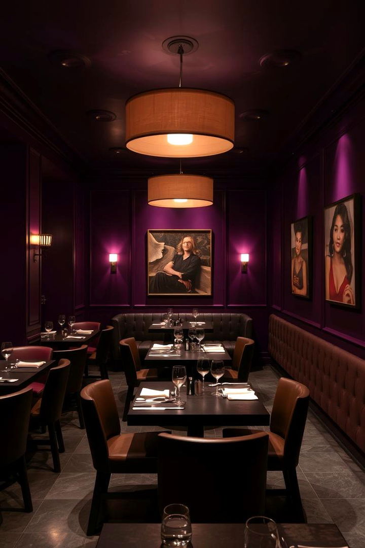 Moody Purples - 22 Dining Room Paint Colors