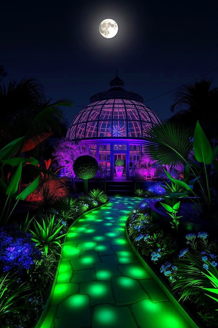 Moonlit Bioluminescent Conservatory - 22 Fantasy Greenhouse Ideas