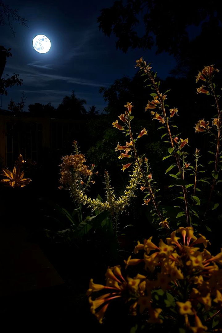 Moonlit Night Garden - 22 Small Walled Garden Ideas