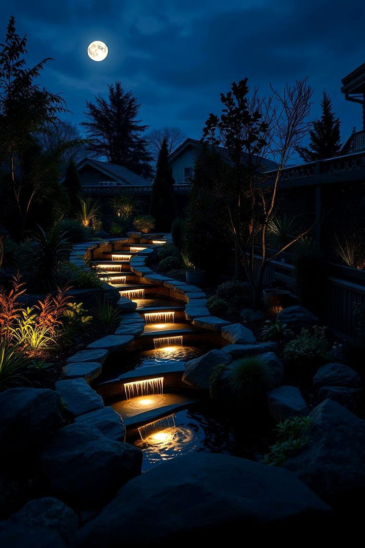 Moonlit Spiral Garden - 22 Spiral Garden Design Ideas