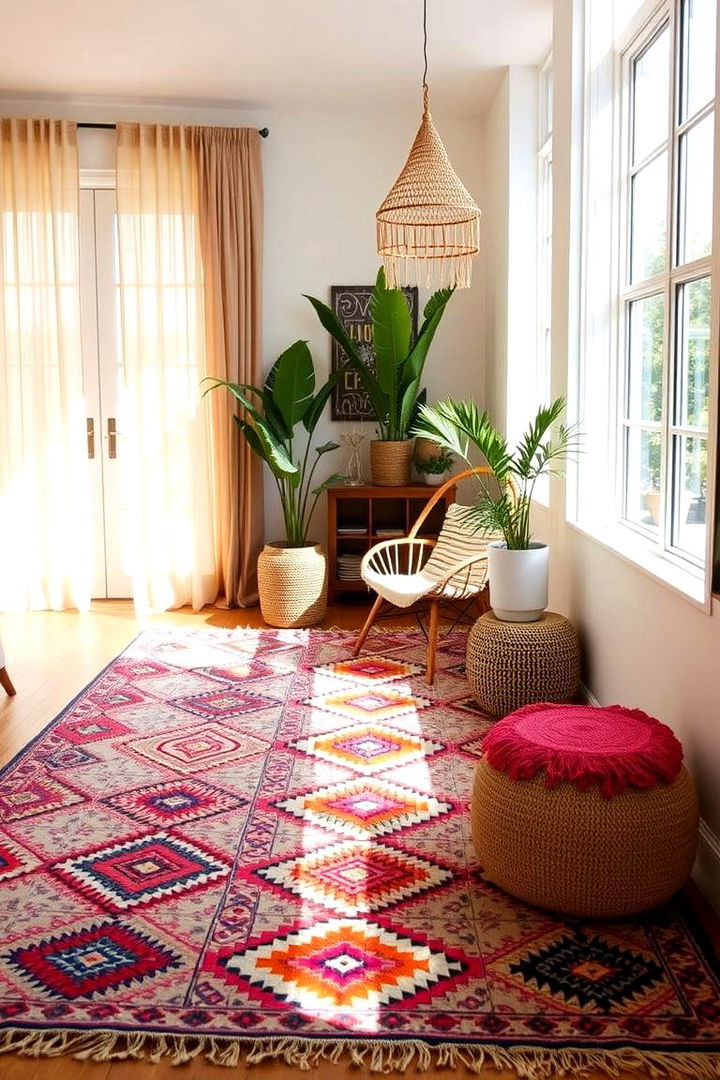 Moroccan Influences - 22 Boho Rug Ideas