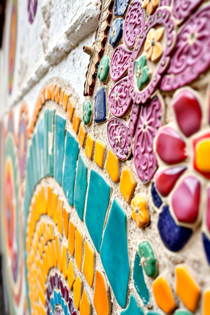 Mosaic Accent Details - 22 spanish style front porch ideas