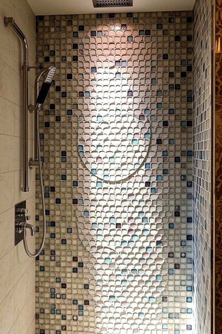 Mosaic Accent Walls - 22 Walk-in Shower Tile Ideas
