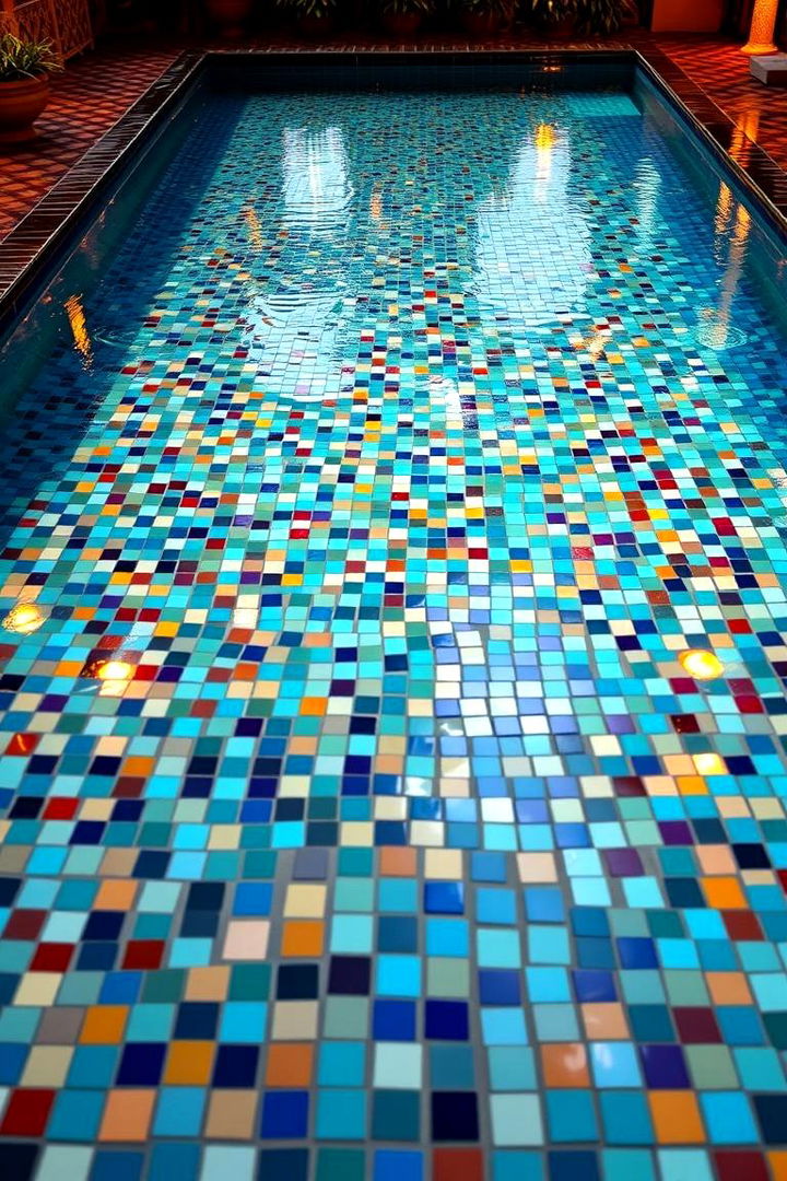 Mosaic Artistry - 22 Pool Walkway Ideas