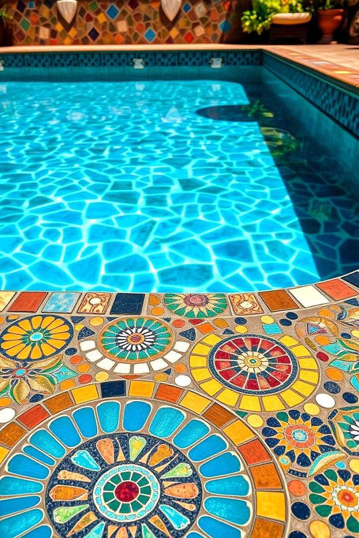 Mosaic Masterpiece Deck - 22 Pool Deck Ideas